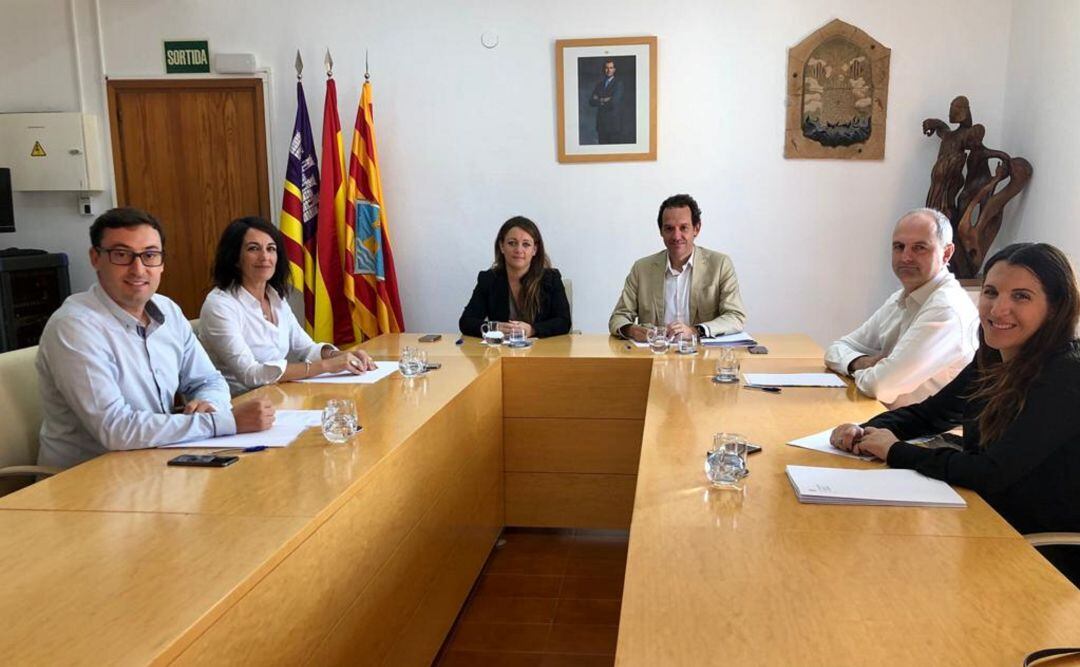 Imagen de la reunión celebrada hoy en Formentera