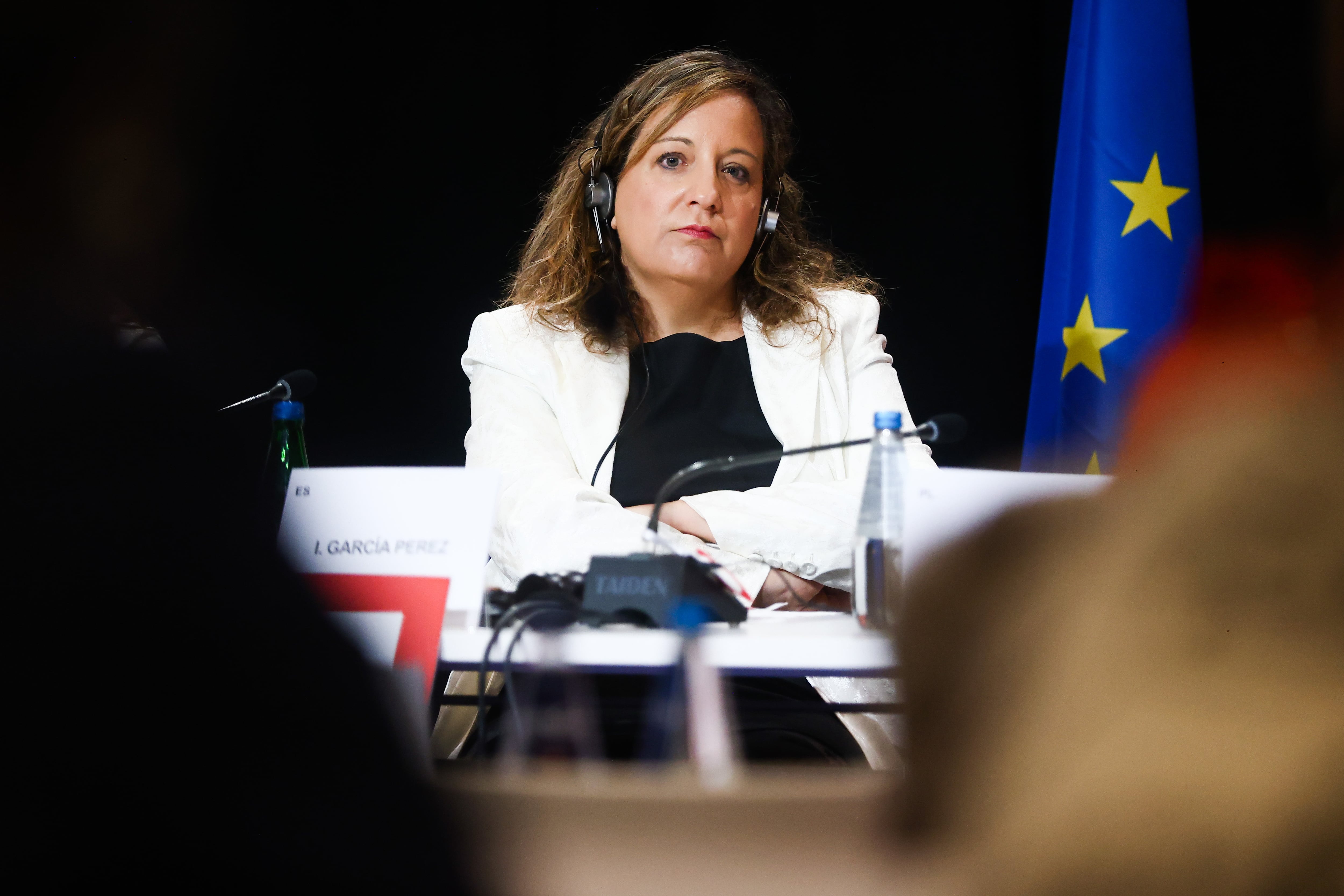Iratxe García es la jefa de los socialistas españoles en el Parlamento Europeo. (Foto de Beata Zawrzel/NurPhoto via Getty Images)