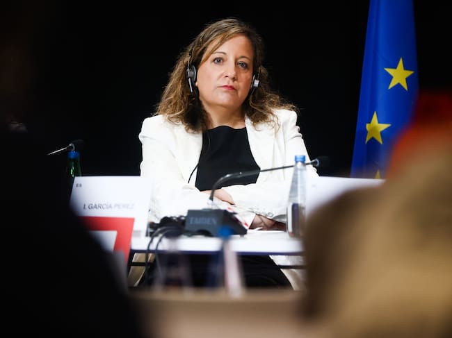 Iratxe García es la jefa de los socialistas españoles en el Parlamento Europeo. (Foto de Beata Zawrzel/NurPhoto via Getty Images)