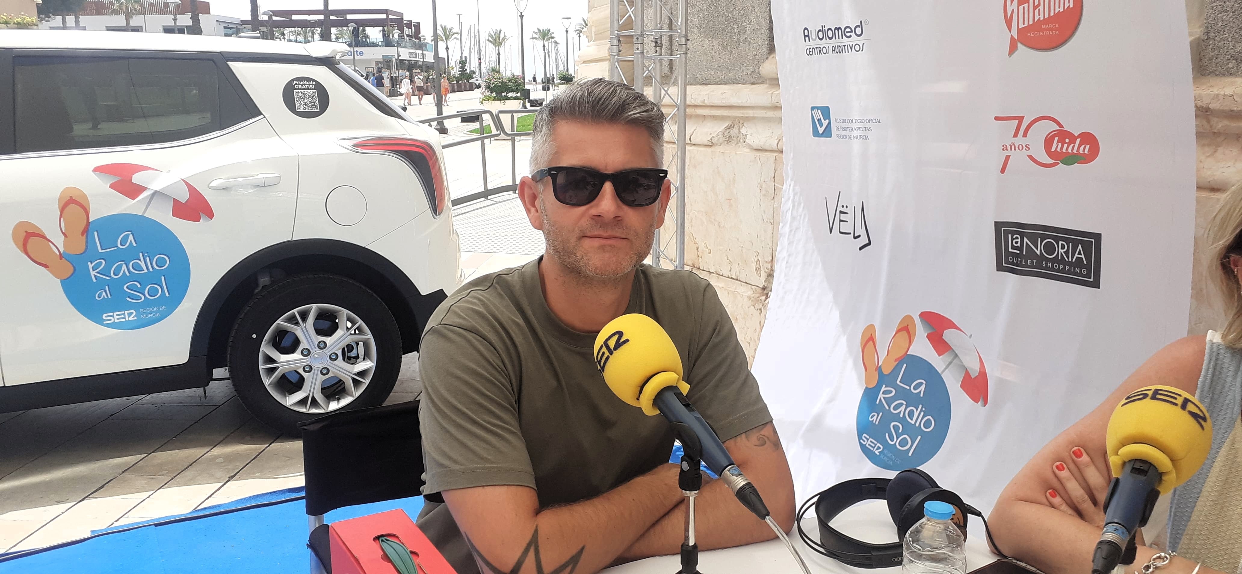 Eugenio González, director de Cultura en Cartagena durante una entrevista este verano en La Radio al Sol