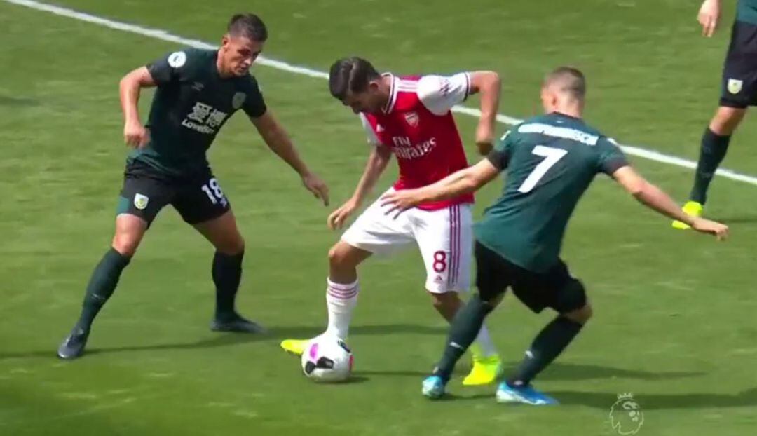 Dani Ceballos, durante el partido con el Arsenal