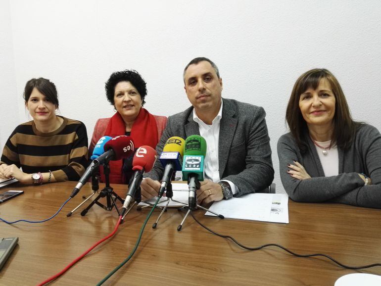 Los concejales del PP Sánchez, Mora, Granero y Serna