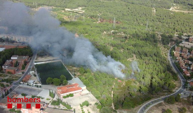 Imatge dels Bombers de l'incendi.