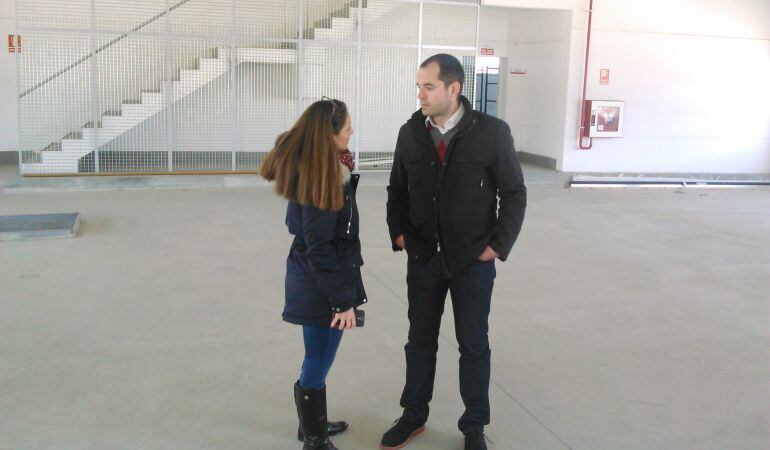 Ignacio Aguado durante su visita a Valdemoro
