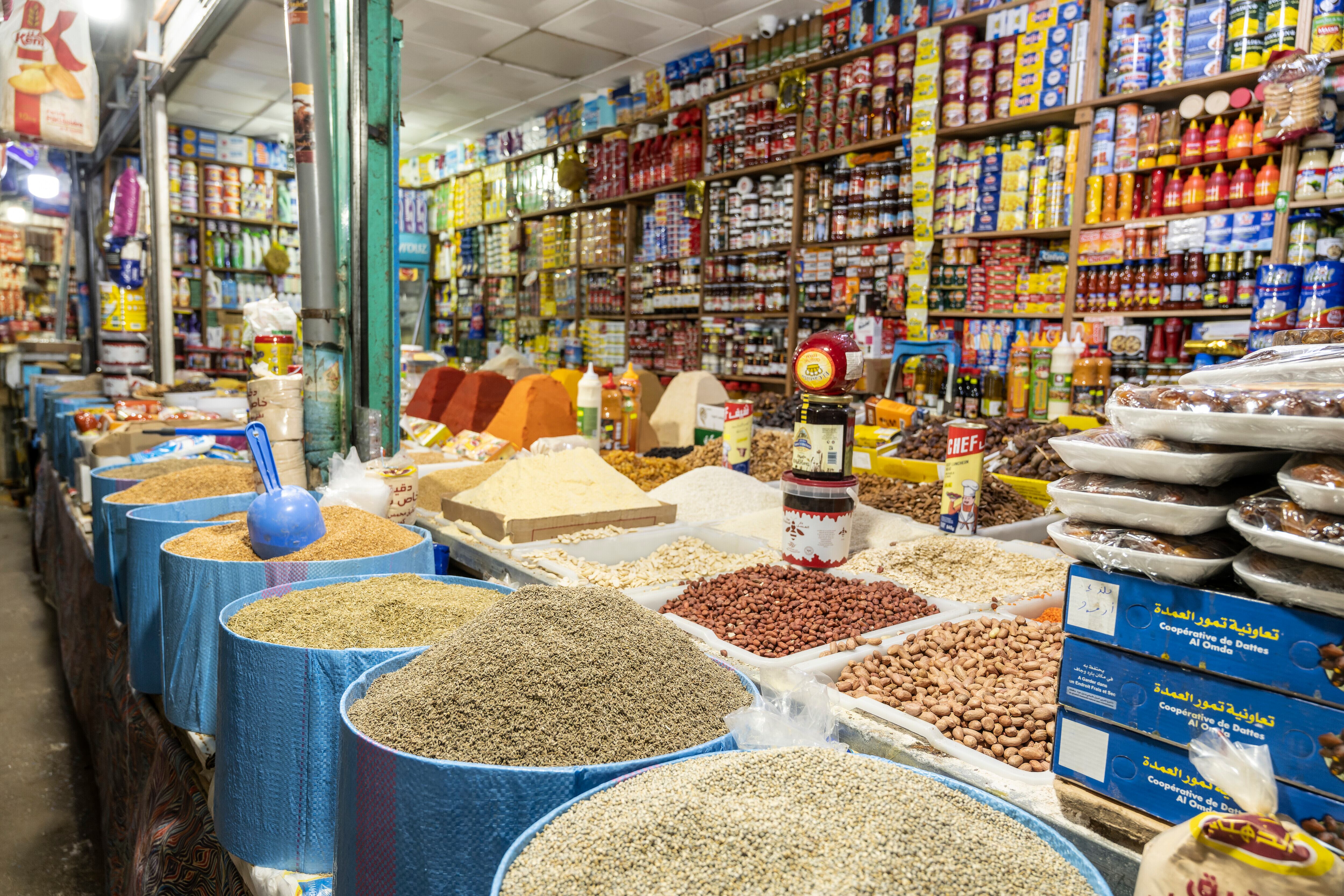 Tienda de alimentación en Marruecos. Archivo.