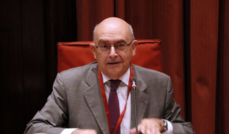 Miguel Ángel Gimeno, nou director de l&#039;Oficina Antifrau, en la compareixença davant la Comissió d&#039;Afers Institucionals del Parlament el 27 de juliol.