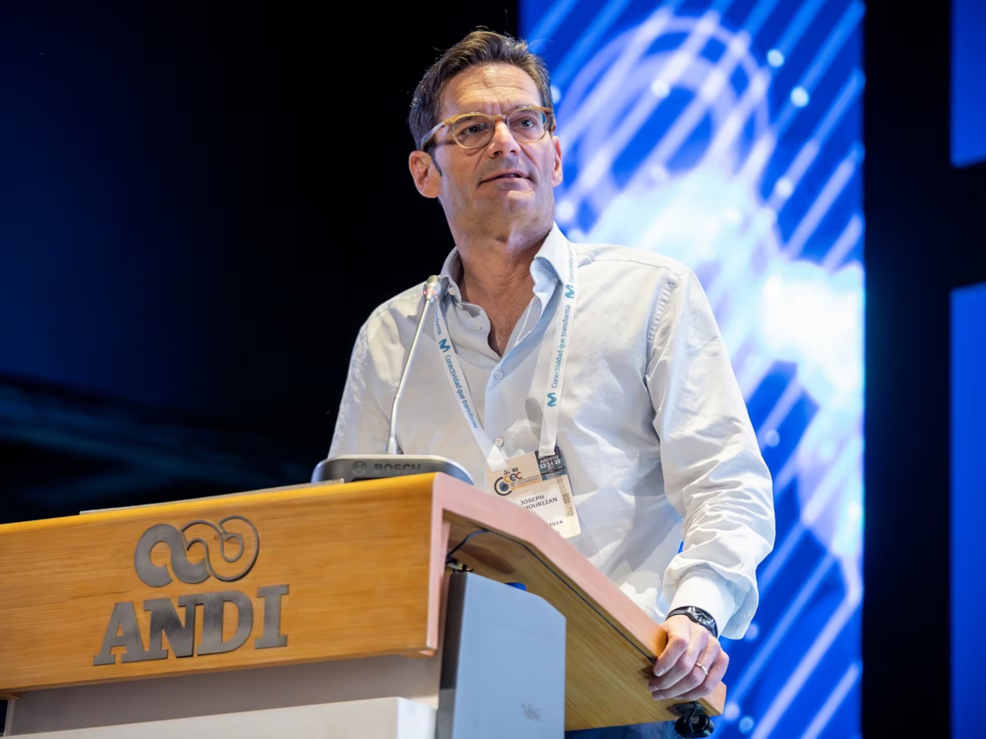 Joseph Oughourlian, en el Centro de Convenciones de Cartagena de Indias.