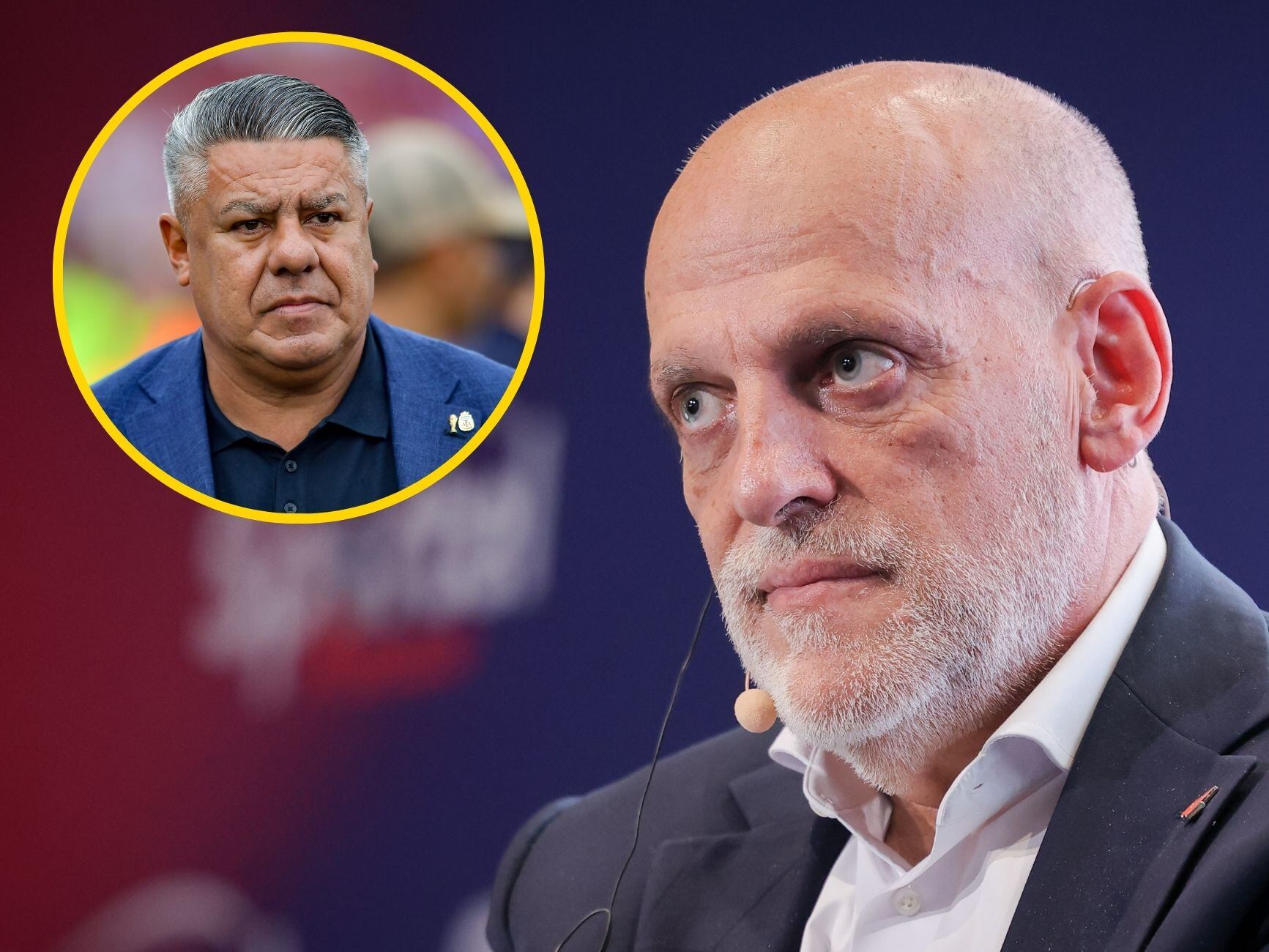 Javier Tebas y el Chiqui Tapia