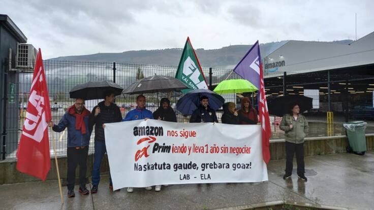 Fernando Ortega, delegado del sindicato LAB en la planta de Amazon Trapagaran