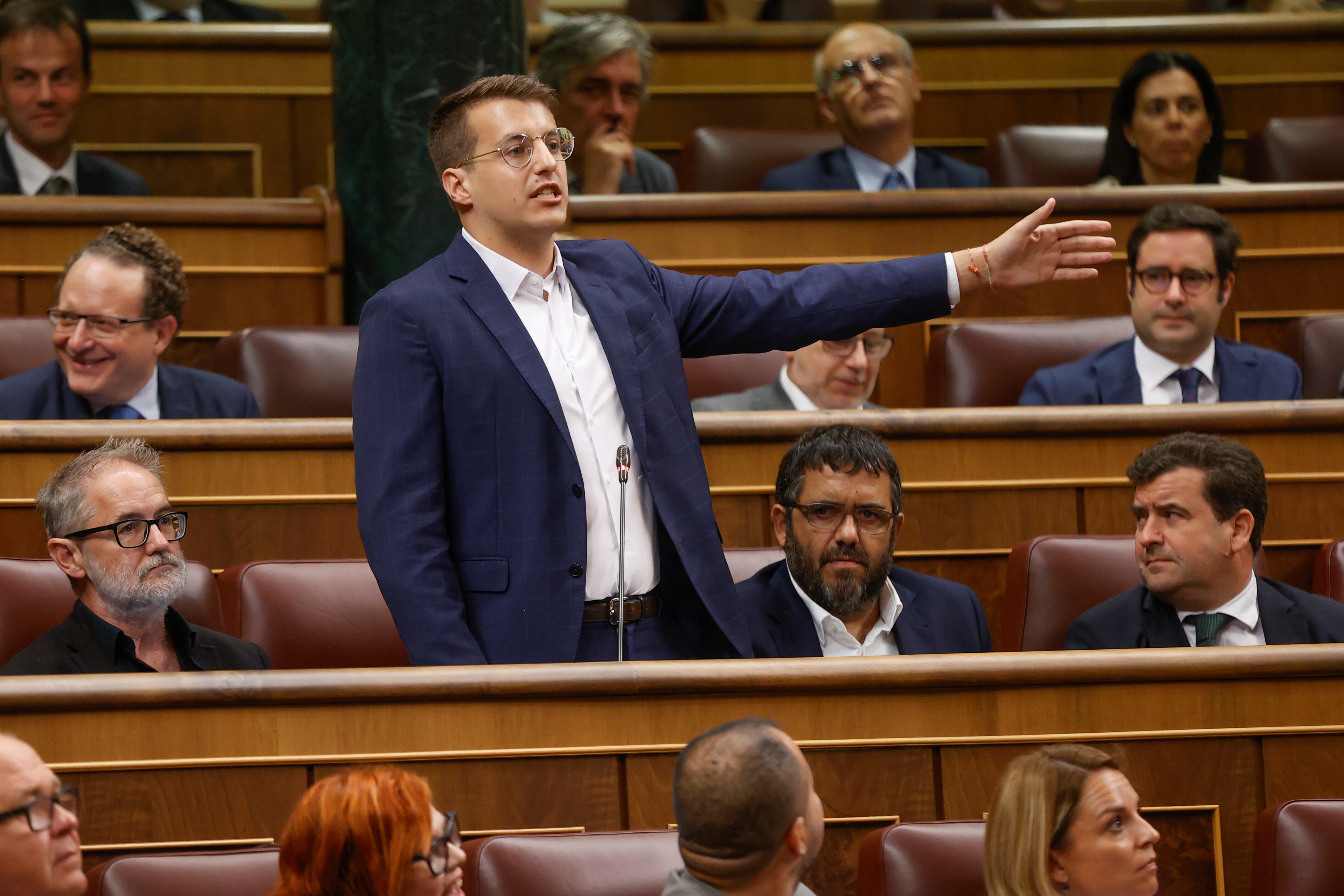 MADRID, 21/09/2023.- El diputado de Sumar Jorge Pueyo. EFE/ Juan Carlos Hidalgo