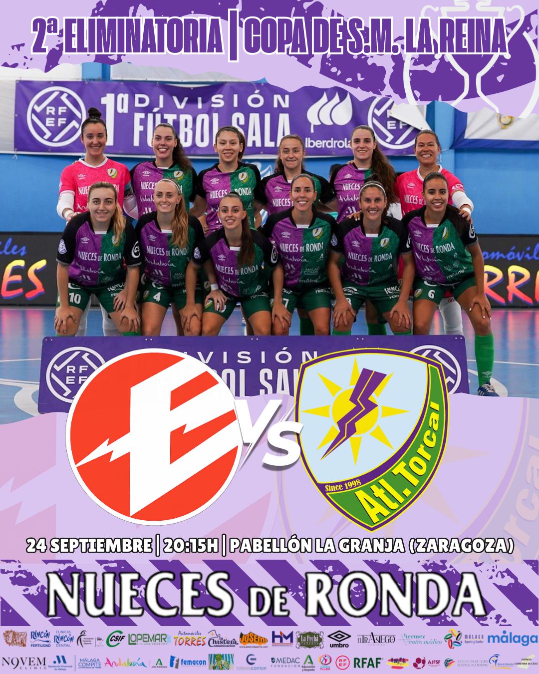 El Nueces de Ronda Atlético Torcal se estrena en Copa de la Reina ante el Entrerríos Automatización.