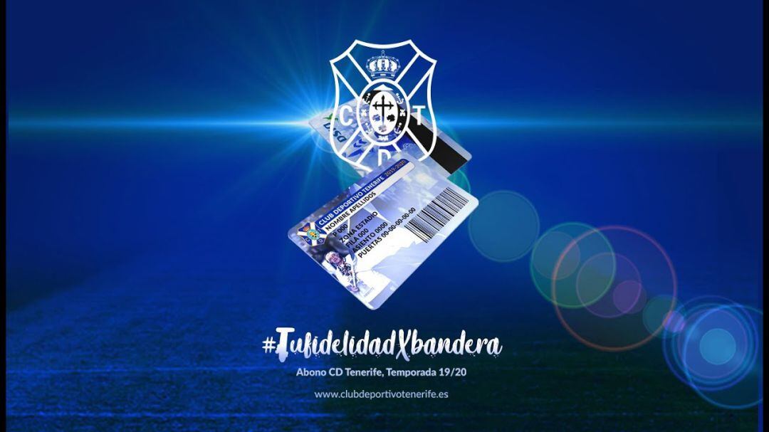 Imagen de la campaña de abonos del CD Tenerife 19-20.