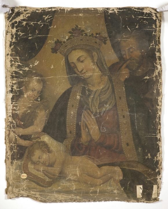 &quot;La Virgen y-San José contemplando al Niño dormido&quot;, cuadro que pudo pertenecer al Monasterio de Pelayos