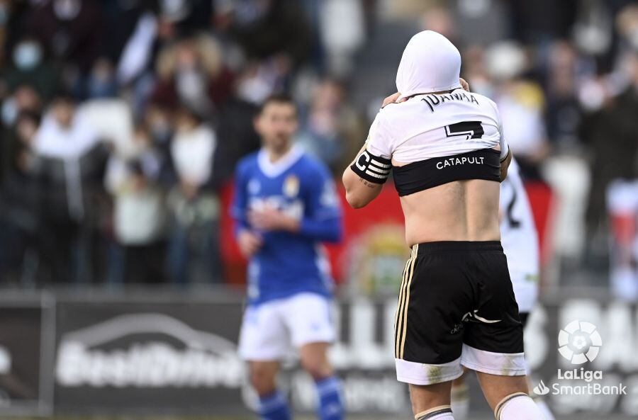 Juanma se lamenta tras fallar un penalti