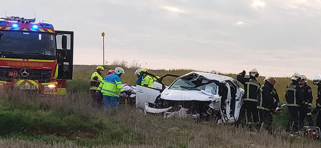 Accidente de tráfico en la carretera M-123 entre Algete y Alalpardo