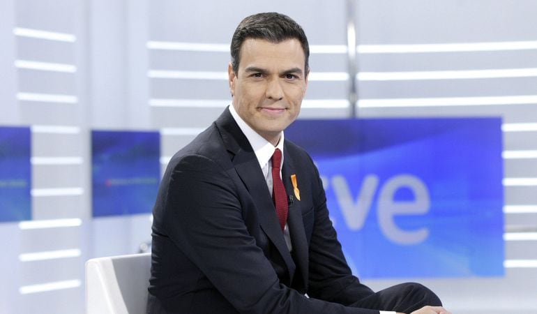 Imagen facilitada por RTVE, del secretario general del PSOE, Pedro Sánchez.