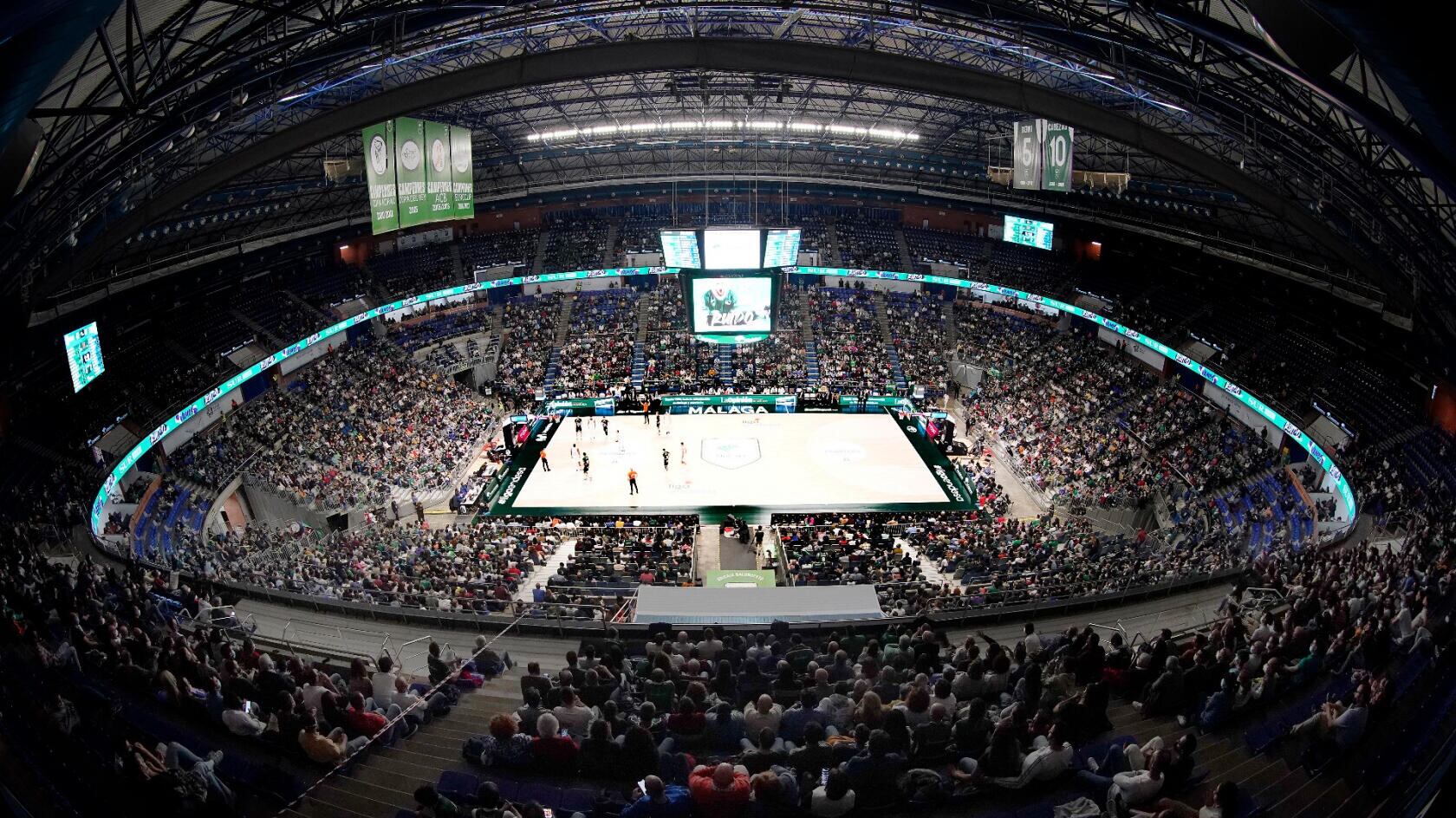 Imagen de un partido del Unicaja en el Martín Carpena