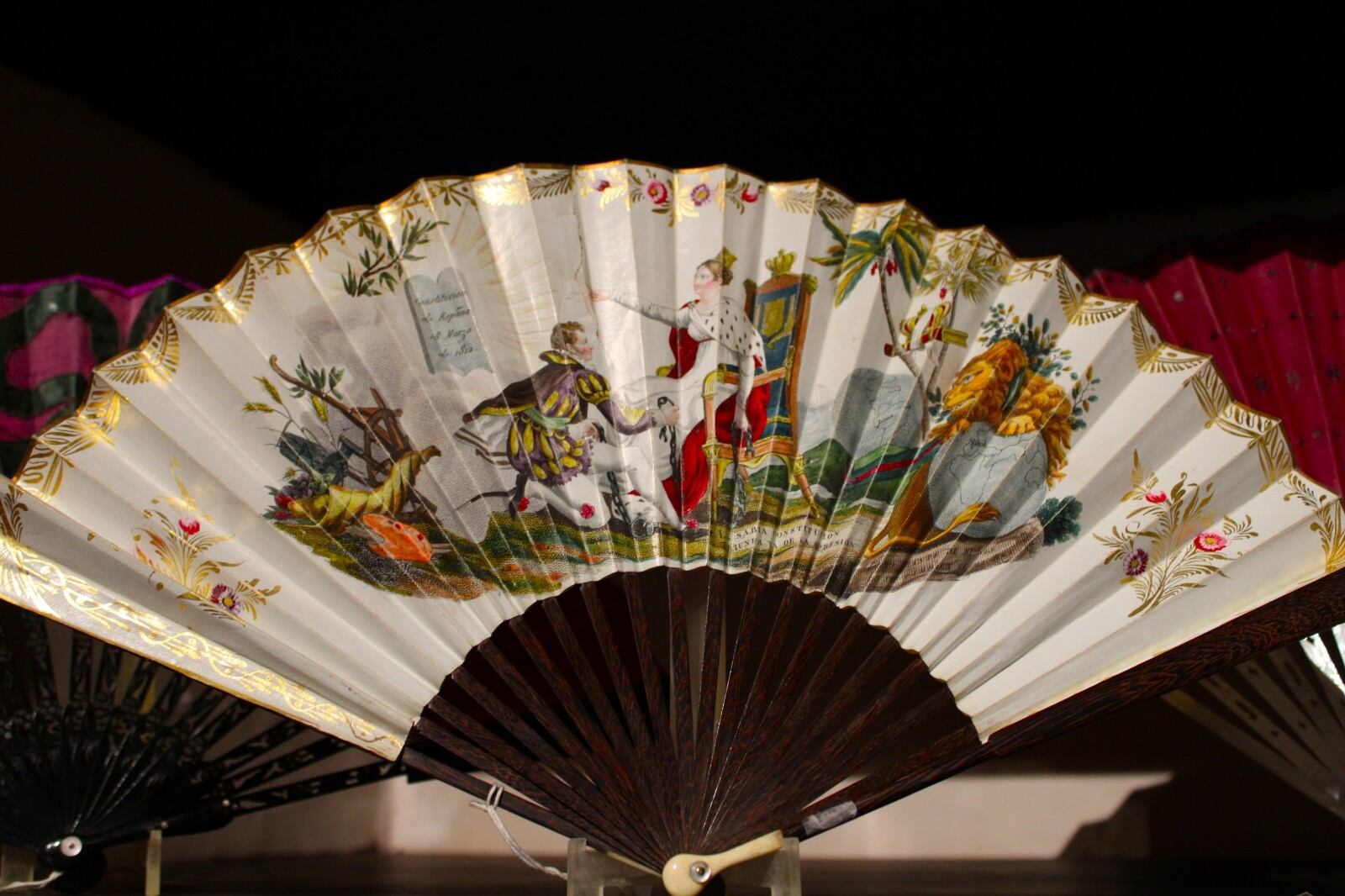 La Casa de Guevara de Lorca mostrará un abanico del restablecimiento de la Constitución de 1812.