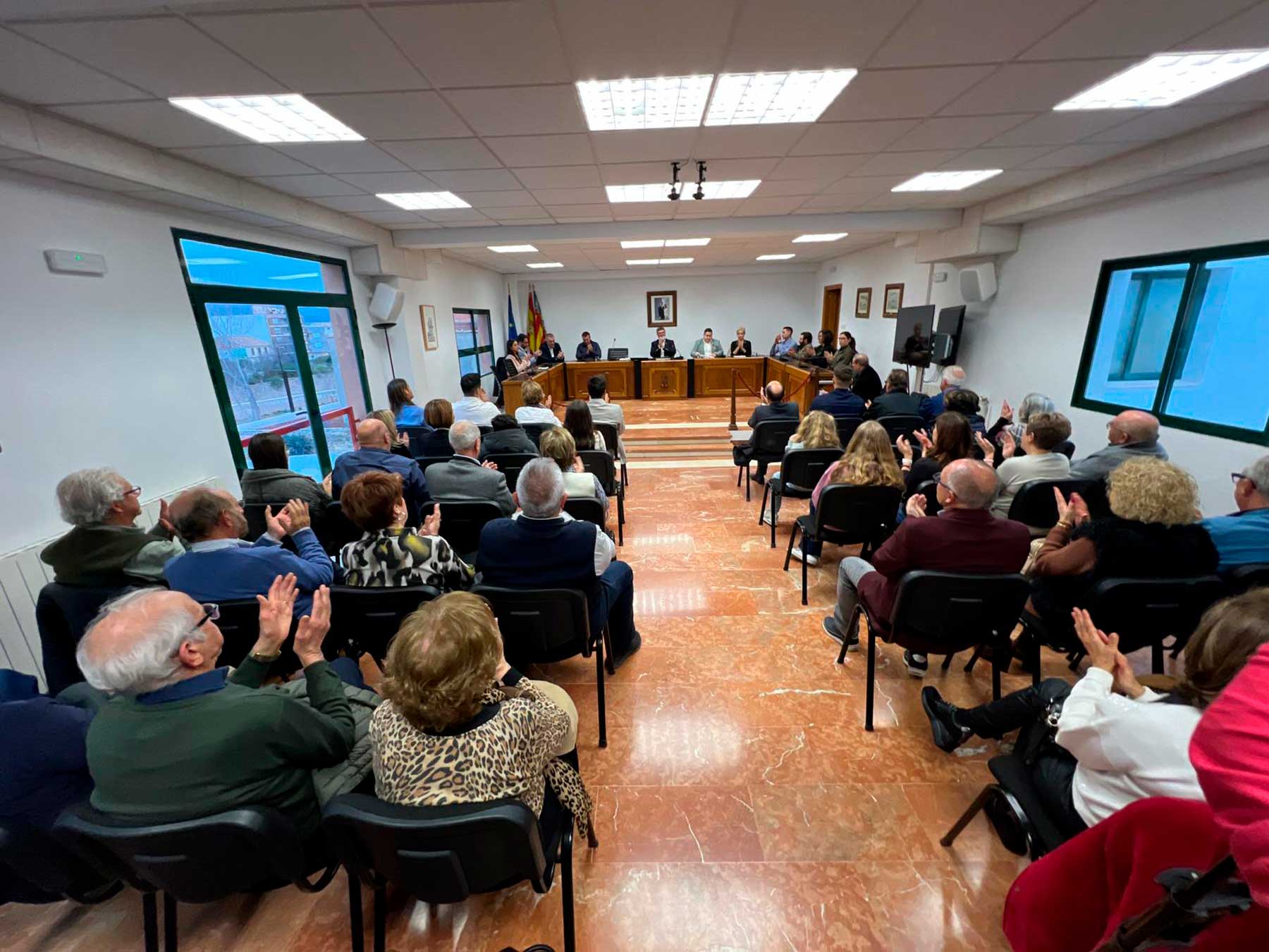 Salón de plenos de Muro en el homenaje a Joan García Iborra