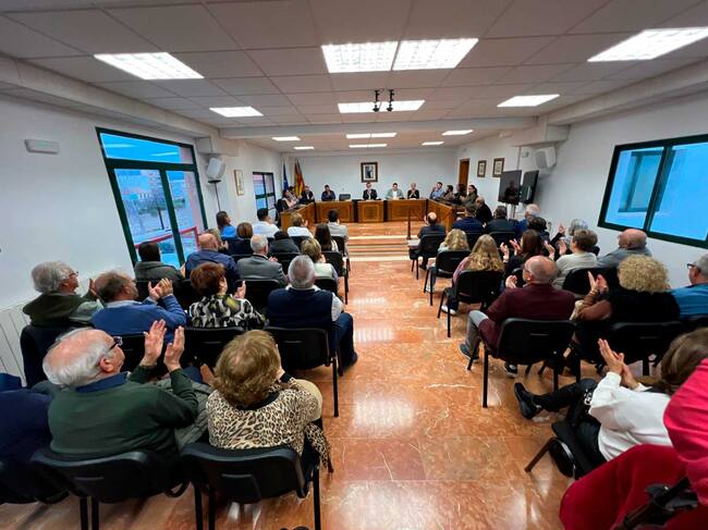 Salón de plenos de Muro en el homenaje a Joan García Iborra. Foto: Ajuntament de Muro