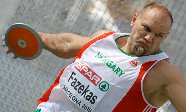 El húngaro Fazekas en el europeo de 2010 en Barcelona