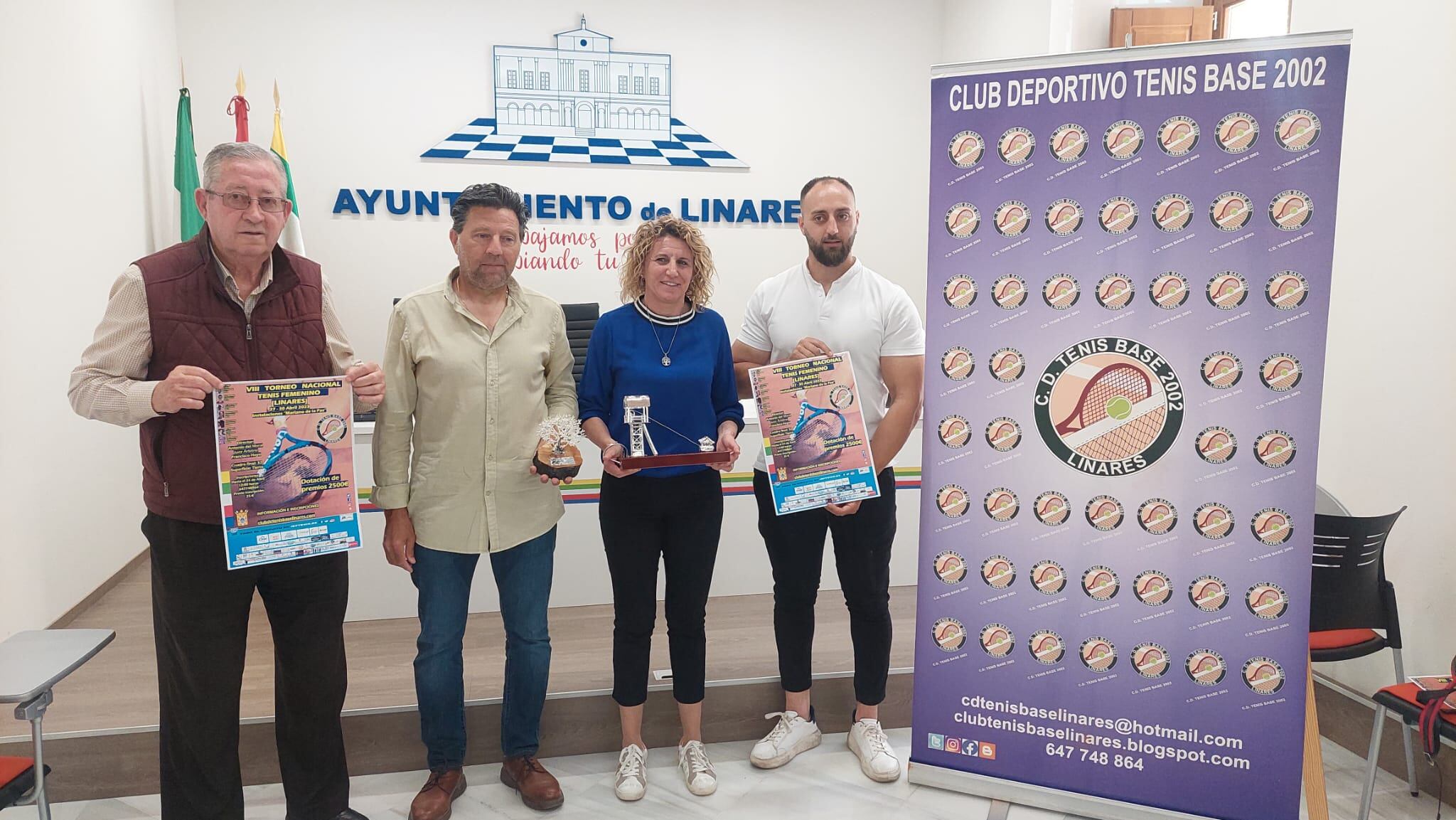 Presentación del Torneo Nacional de Tenis Femenino en Linares.