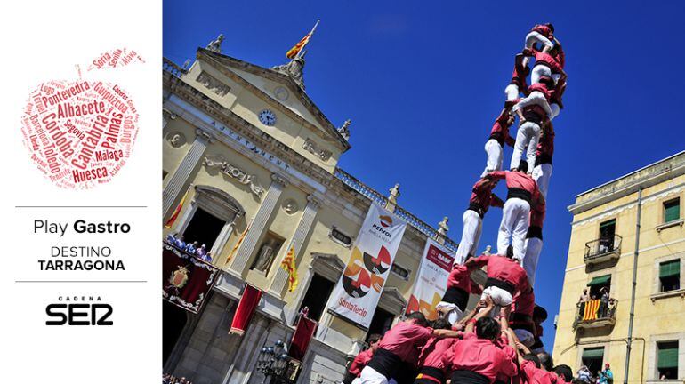 &#039;Castells&#039; durante las fiestas de Santa Tecla, que se celebran a finales de septiembre en Tarragona.