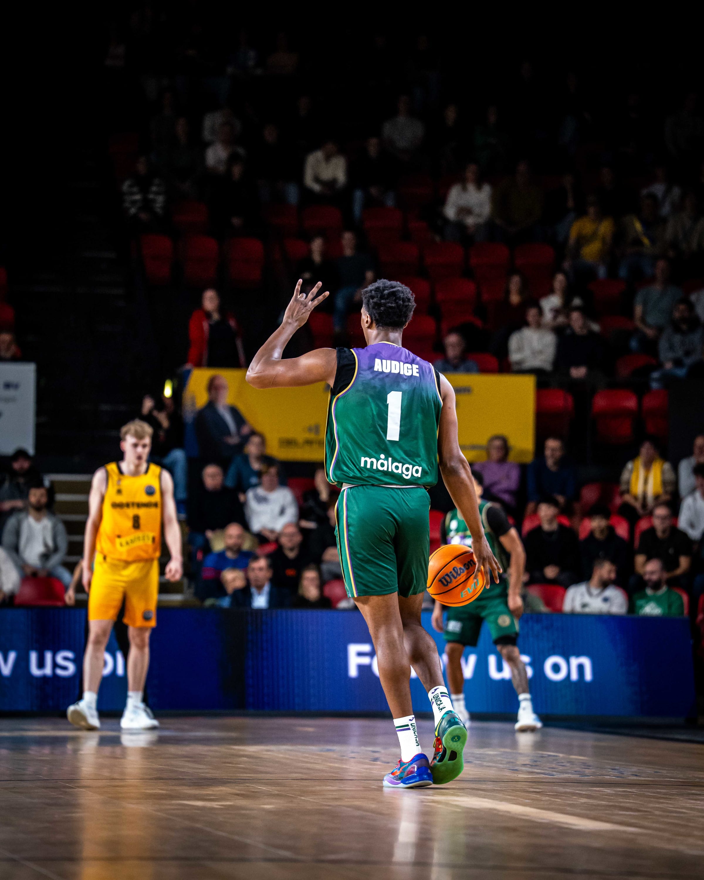 El escolta del Unicaja Chase Audige, debutó en la BCL ante su ex equipo el Oostende