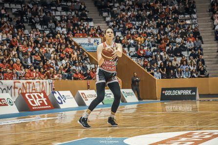 Vasic, en un partit a Fontajau de la primera temporada.