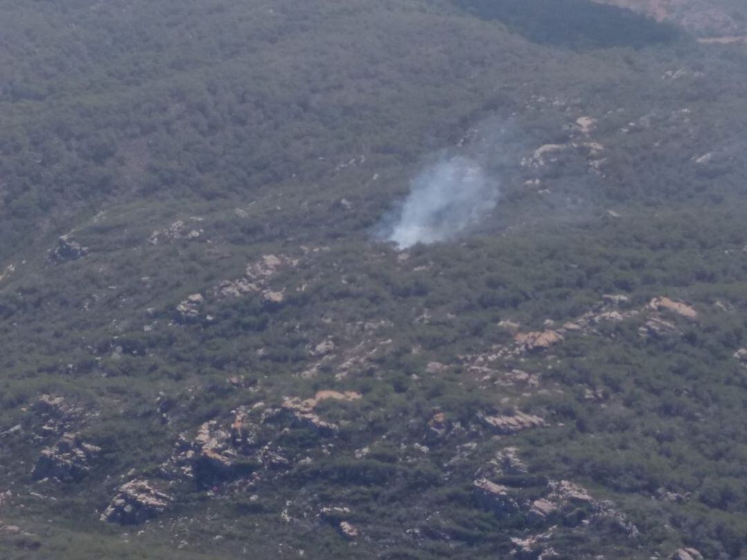 Incendio en la Muntanya Mala