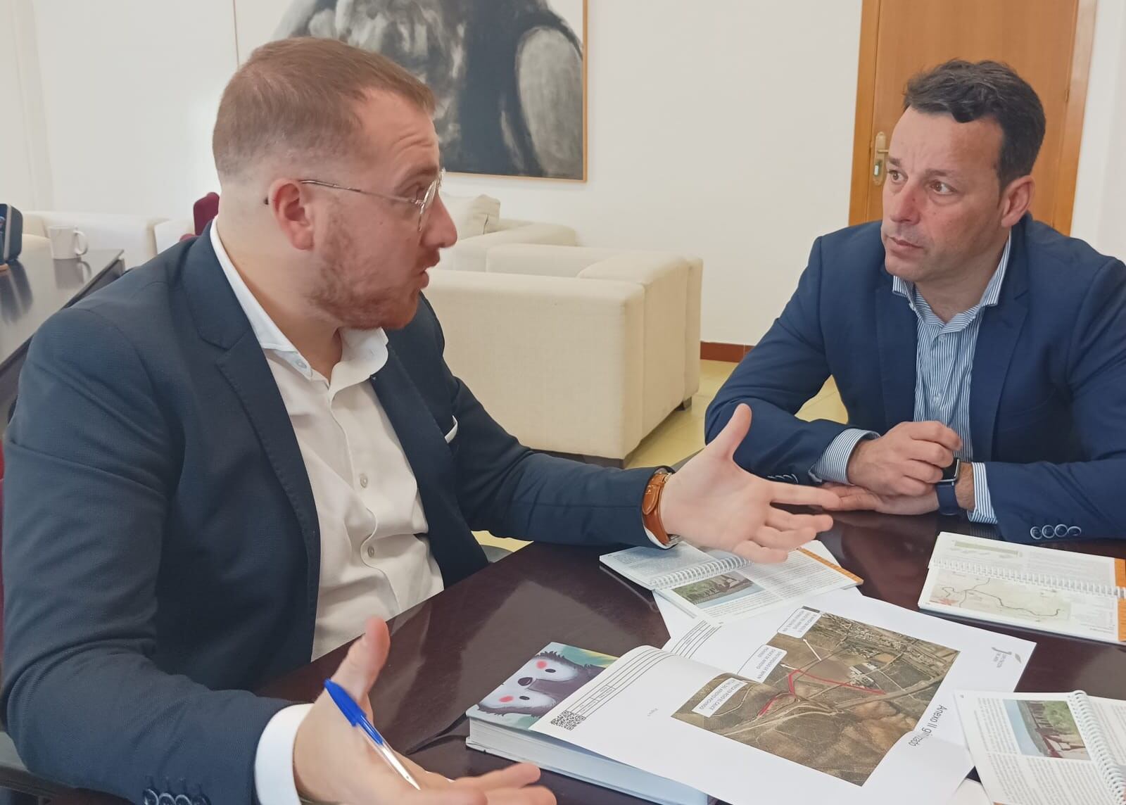 Reunión del Diputado de Agricultura con el Presidente de la Estación Linares-Baeza