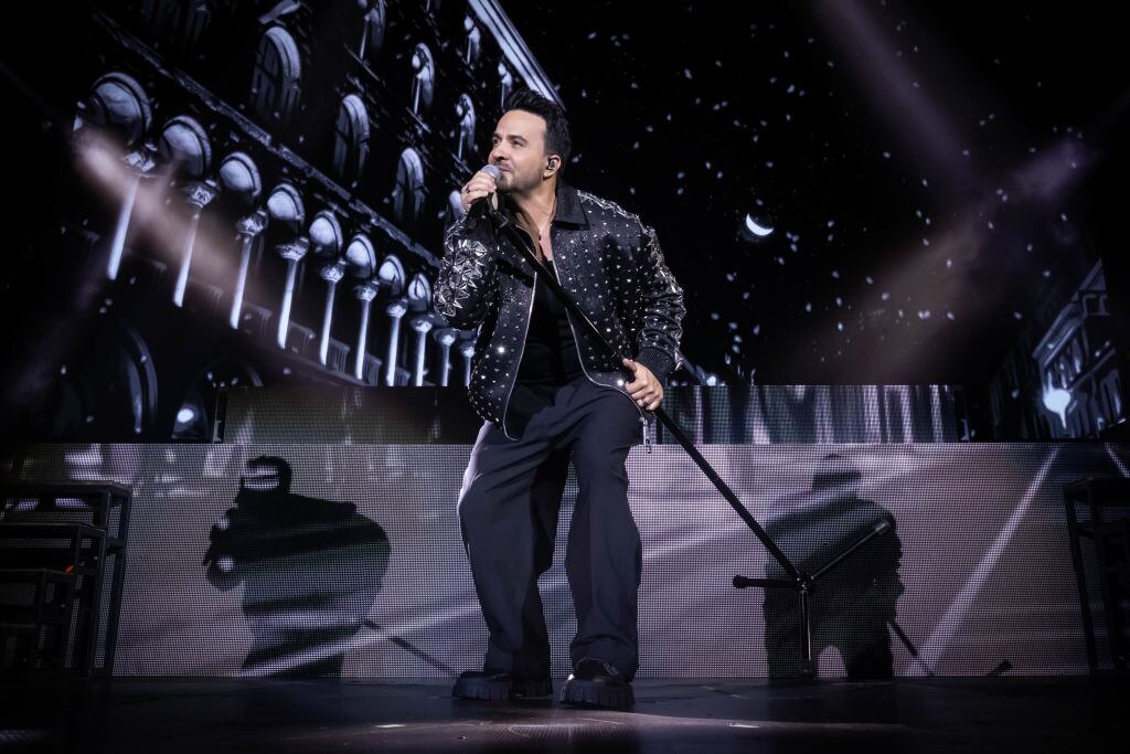MADRID, SPAIN - MARCH 06: Luis Fonsi performs in concert at Movistar Arena on March 06, 2025 in Madrid, Spain. (Photo by Aldara Zarraoa/WireImage)