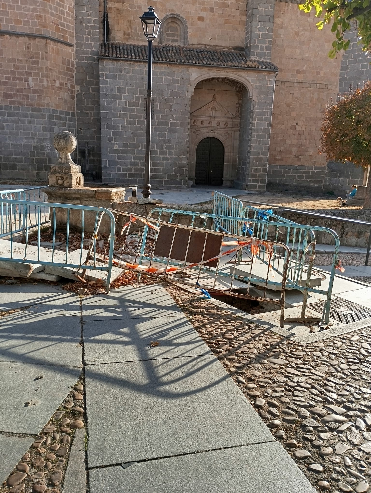 Obras junto a la Iglesia de San Nicolás