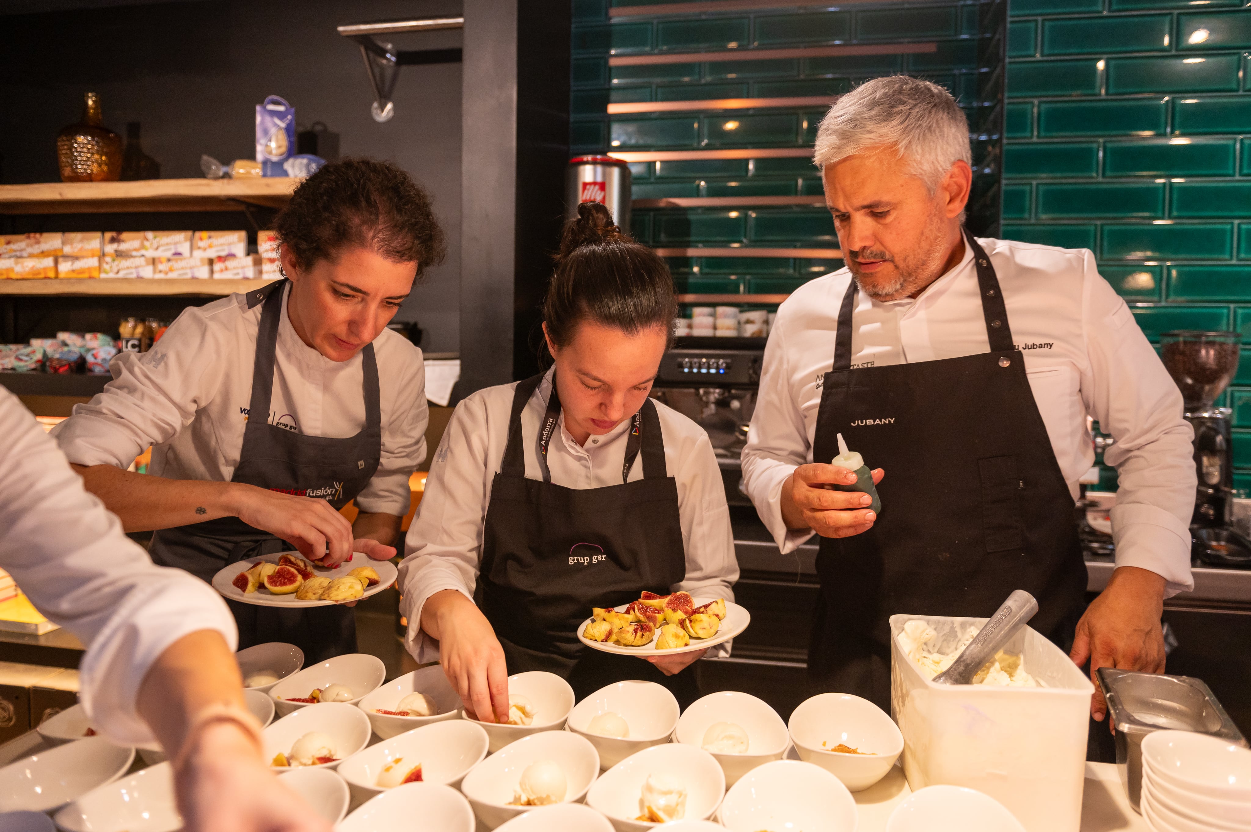 El chef Nandu Jubany, en el restaurante Diamant.