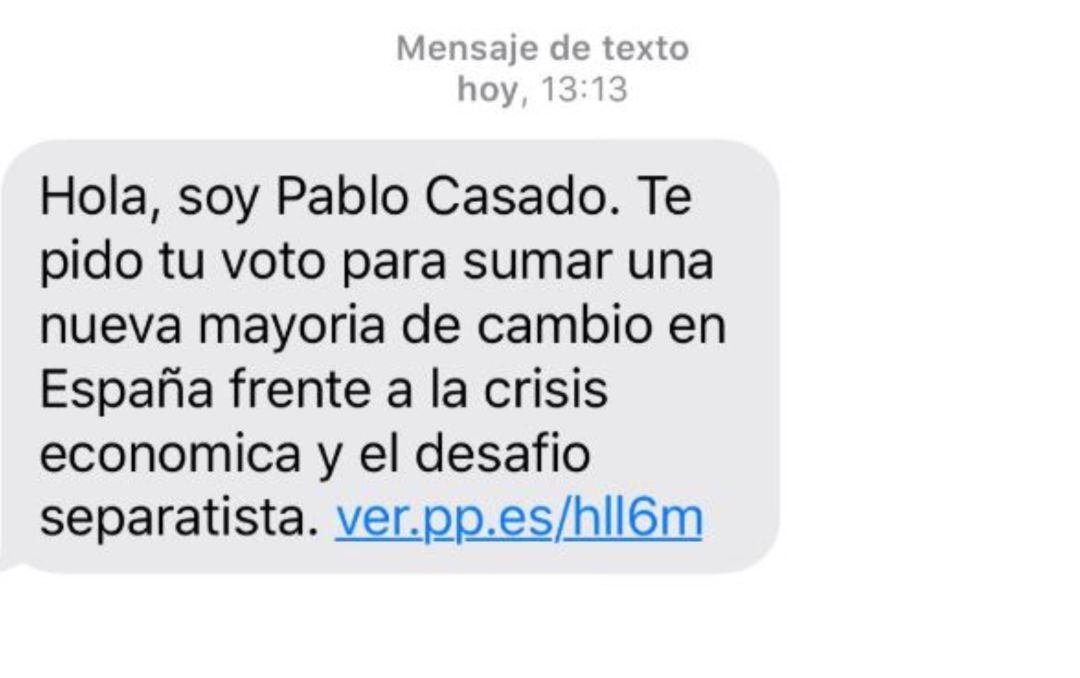 El mensaje que ha enviado el Partido Popular a millones de personas. 