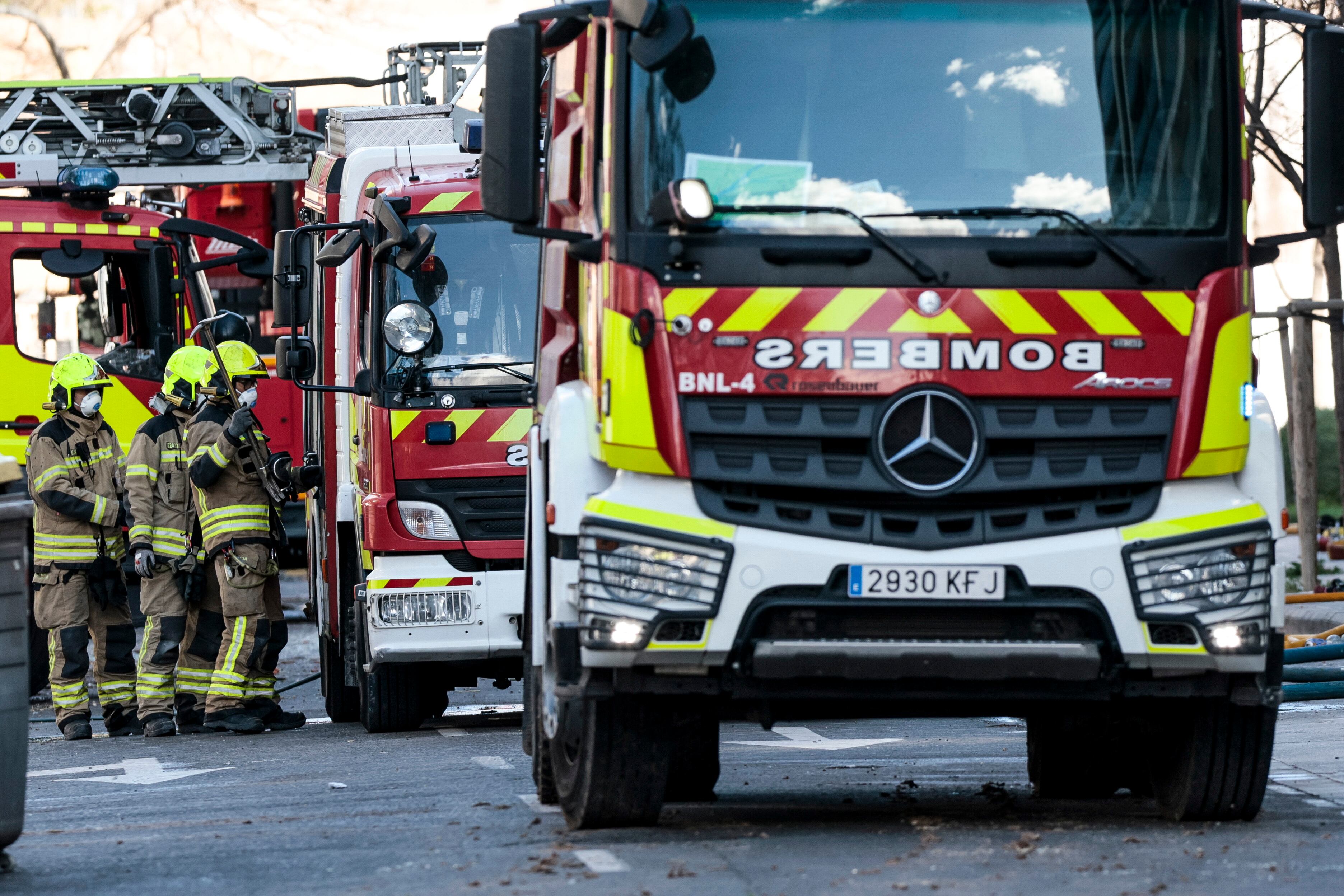 Camión de bomberos. EFE/Biel Aliño