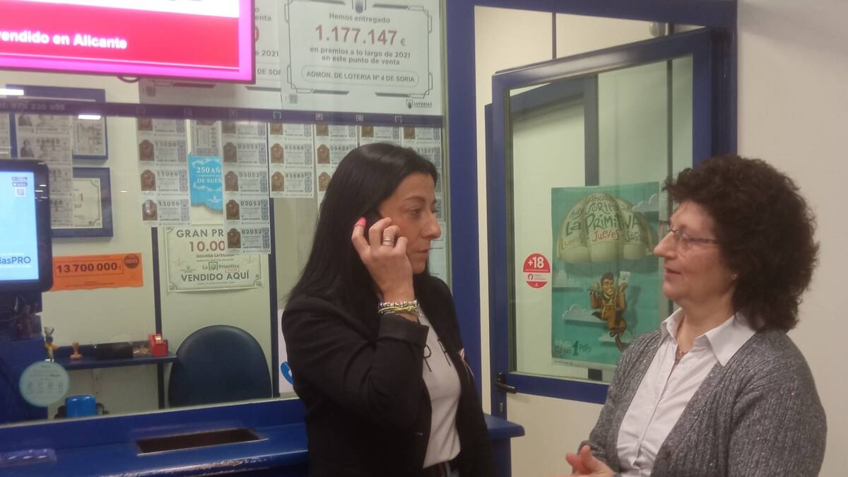 El Gordo deja 400.000 euros de un décimo en Soria