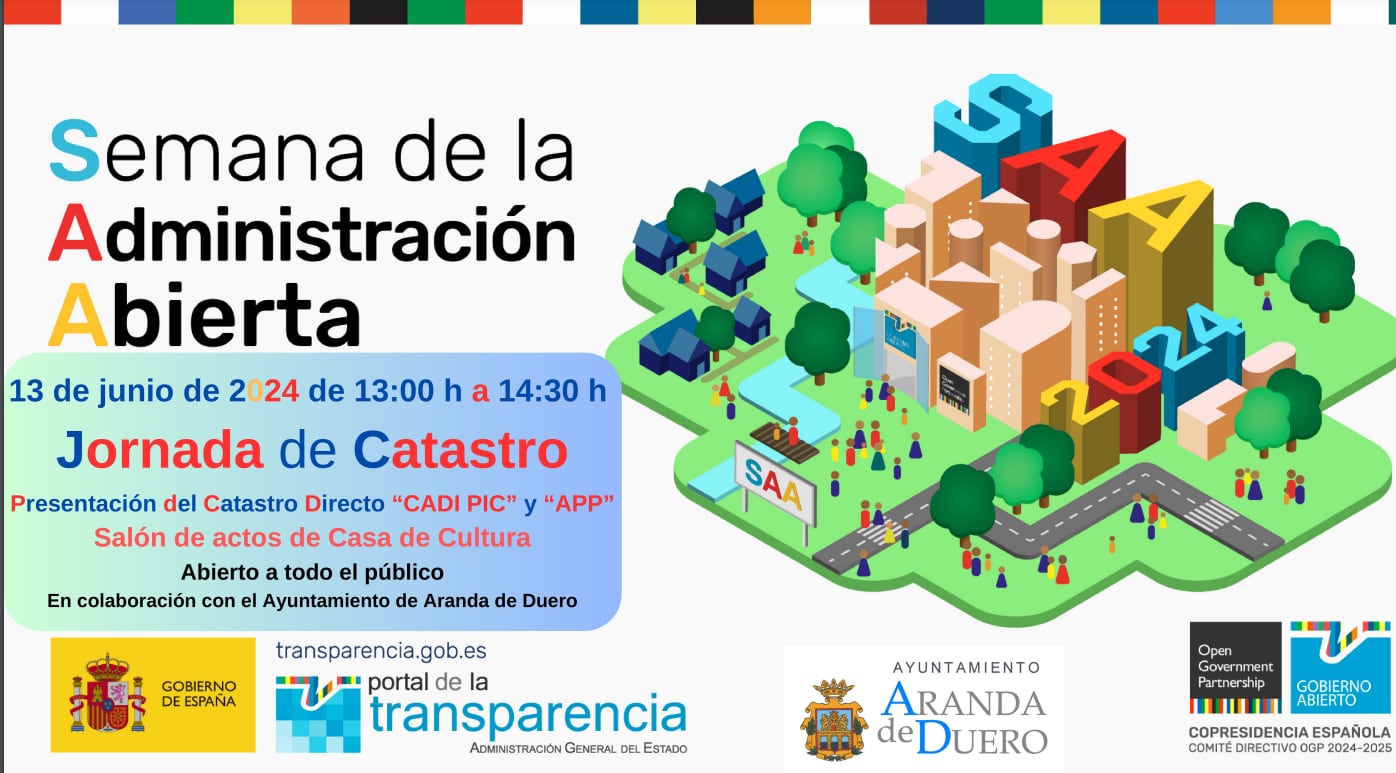 Cartel Jornada Catastro Aranda