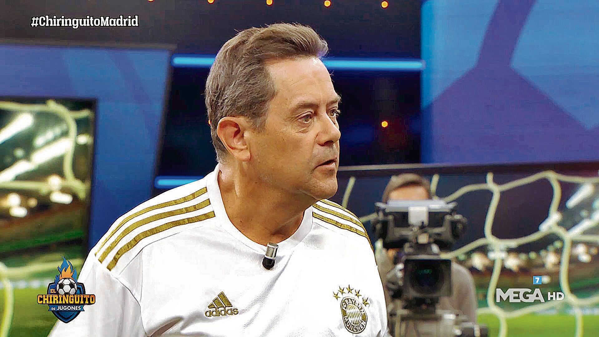 Tomás Roncero en el plató de El Chiringuito.