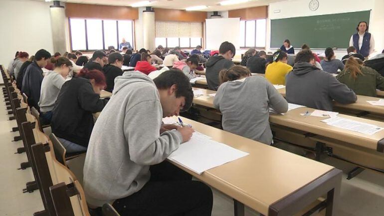 Estudiantes en la Universidade de Vigo