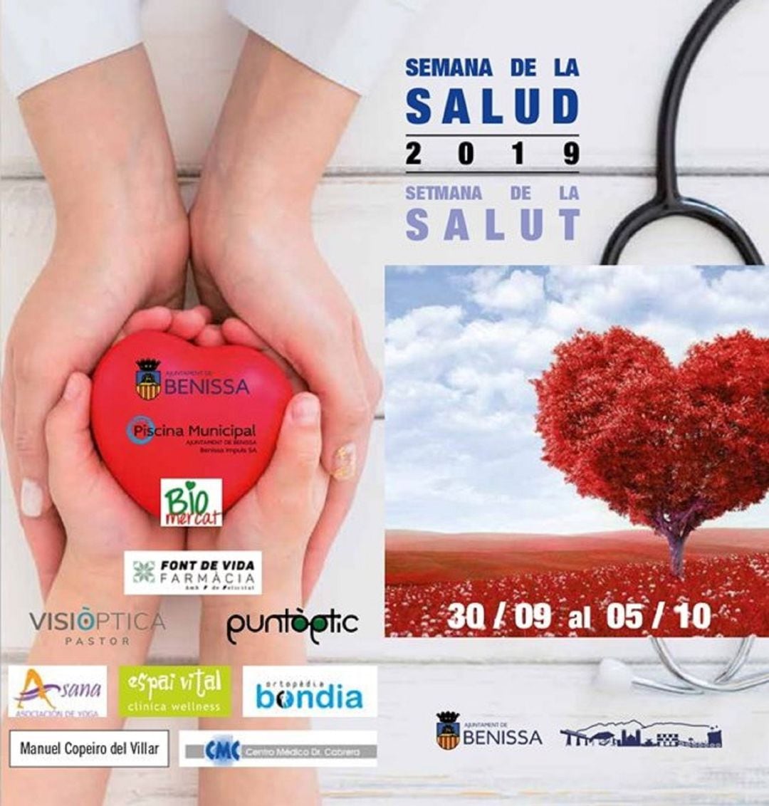 Cartel Semana de la Salud. Benissa