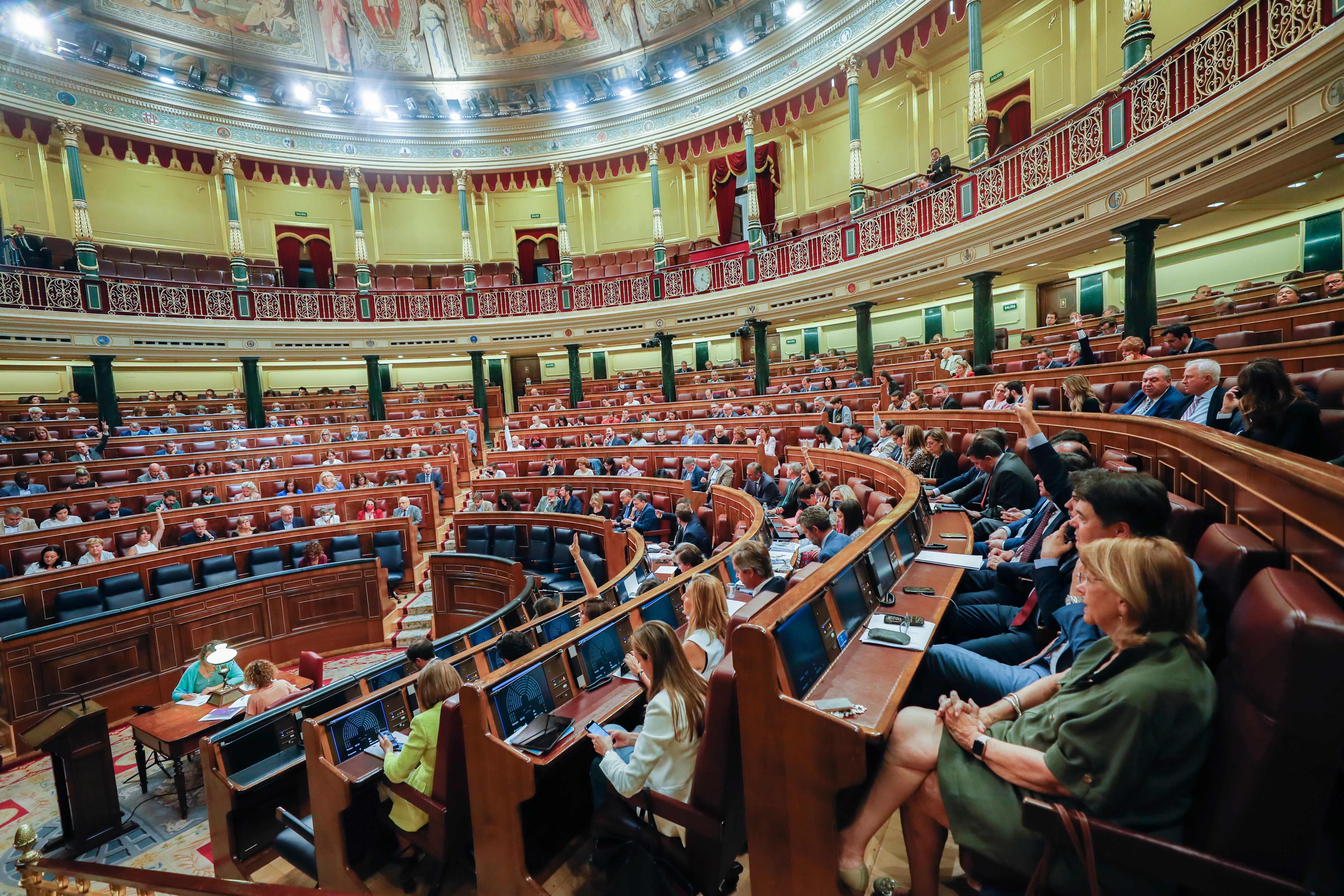 Pleno del Congreso de los Diputados de Madrid