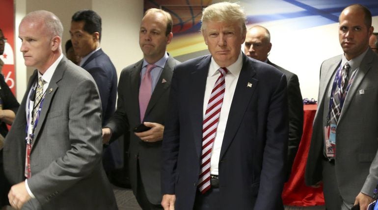 El candidato republicano Donald Trump durante la Convención Nacional de su partido en Cleveland.