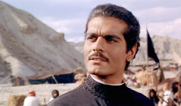 El actor Omar Sharif, durante la película Lawrence de Arabia.