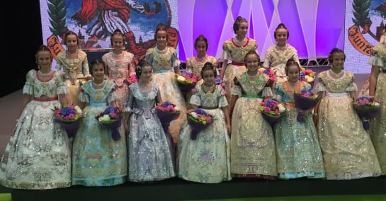 Corte de Honor de la Fallera Mayor Infantil de Valencia 2016