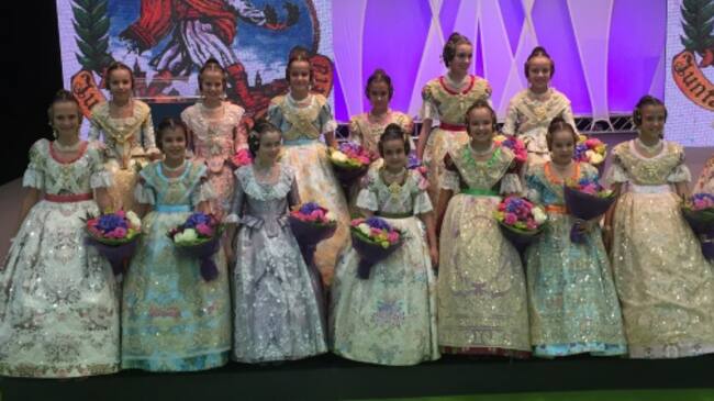 Corte de Honor de la Fallera Mayor Infantil de Valencia 2016