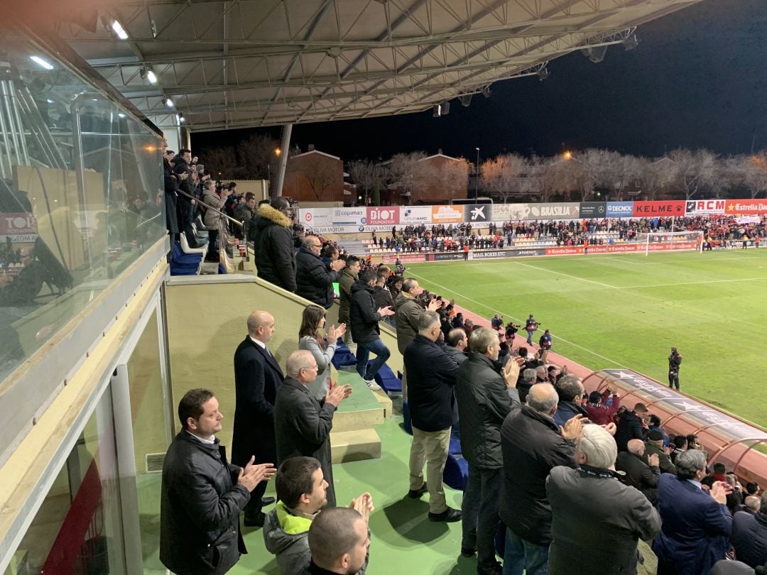 Imatge d&#039;un dels darrers partits com a locals del CF Reus a Segona Divisió.