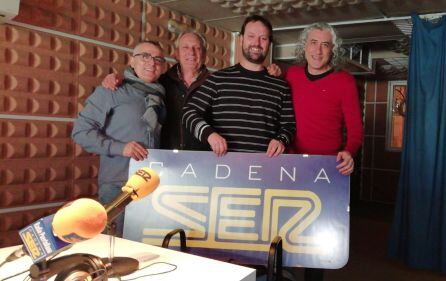 De izquierda a derecha, Ángel Rabanal, Víctor Gutiérrez, Jesús Caballero y Javier Márquez