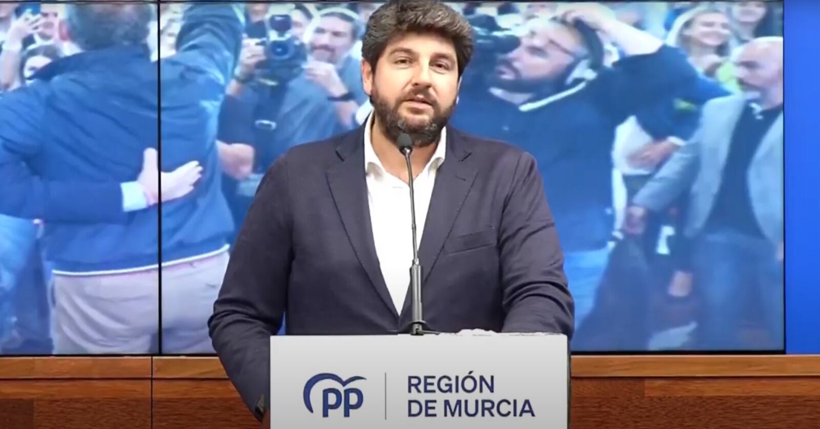 Fernando López Miras en la Junta Directiva Regional del PP este miércoles