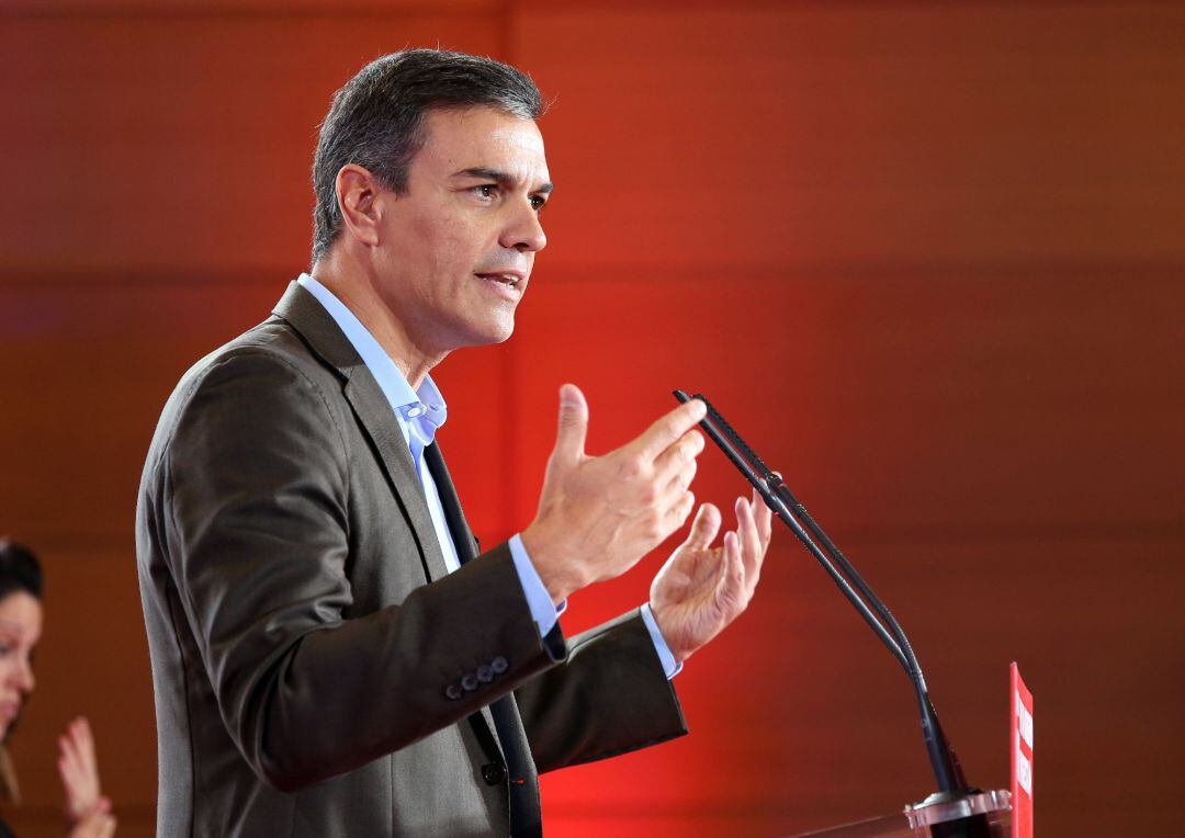 El secretario general del PSOE y presidente del Gobierno en funciones, Pedro Sánchez